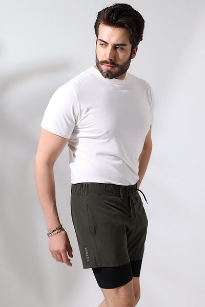 DeChival Ανδρικά κολάν αθλητικά σορτς / Ανδρικά αθλητικά κολάν σορτς