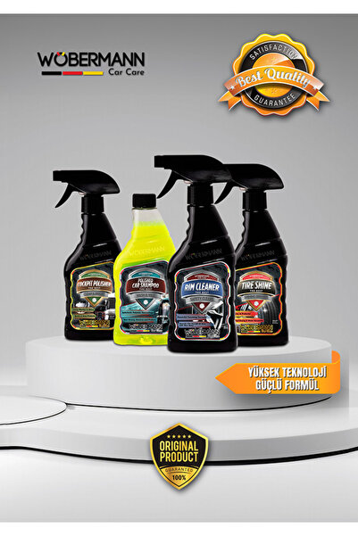 Wöbermann 4'lü Araba Oto Temizlik Hızlı Yıkama Bakım Seti