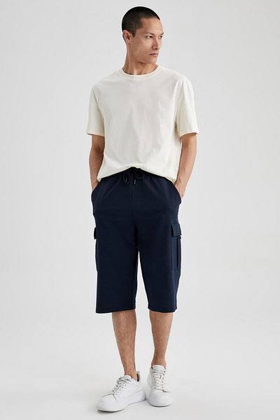 DeFacto Regular Fit Basic Capri Shorts with Pockets T4693az23sm