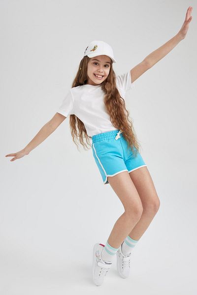 DeFacto Girl's Lace-up Waist Shorts L6125a623hs
