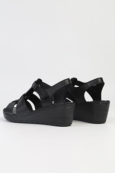 Pierre Cardin ®| PC-5127-3013 Black-Women's Wedge Heel Shoes