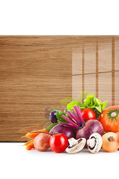 Decovetro Cam Kesme Tahtası Ve Sunum Tablası Ahşap Meşe Desenli 20x30cm