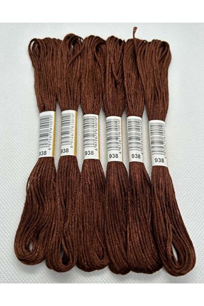 ALMİŞ 6 Adet Tek Renk Etamin Kanaviçe Bileklik Brezilya Nakış Ipi 6-938