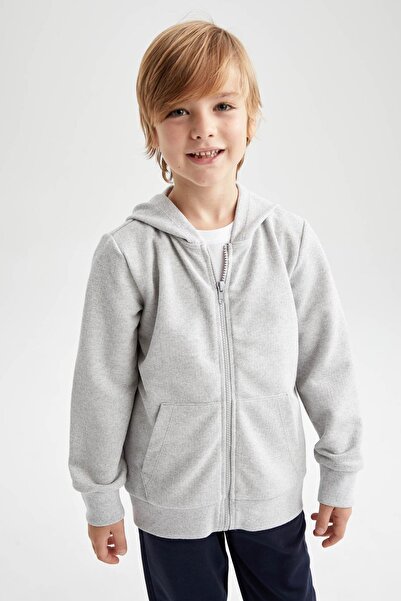 DeFacto Boy's Hooded Pique Cardigan Z6919a623sp
