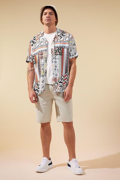 DeFacto Základní šortky Slim Fit s pružným pasem Y4950az23sm