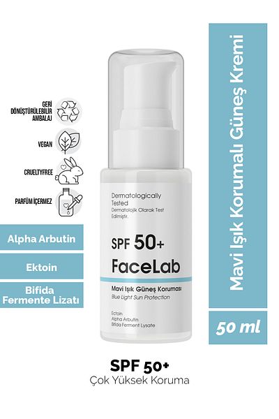 FaceLab Alpha Arbutin SPF 50+ Blue Sun Protection - Blue Light Sun Protection 50ml
