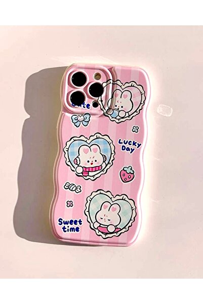 IPHONE 13 PROMAX CUTE PINK PATTERNED CASE