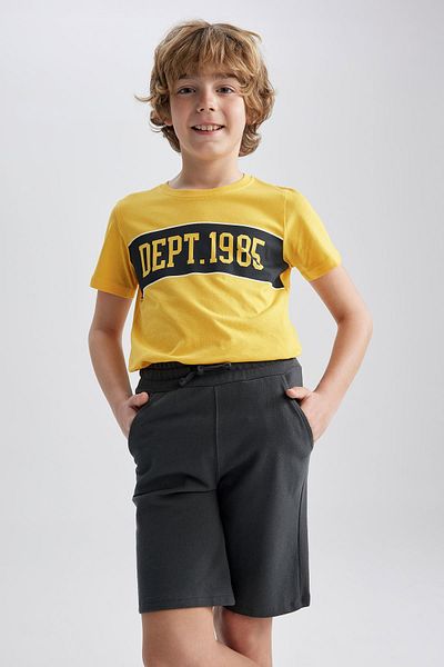 DeFacto Boy's Regular Fit Crew Neck Printed Short Sleeve T-Shirt Z8003a623sm