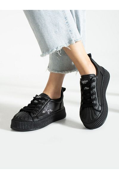 Alemdar Shoes Pantofi de damă STAR Black Star Detail
