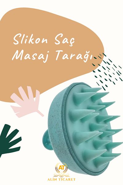 ALİN Hair Care Brush, Hair Scalp Massage Shampoo Comb, Shower Brush Silicone Hair Massage Comb