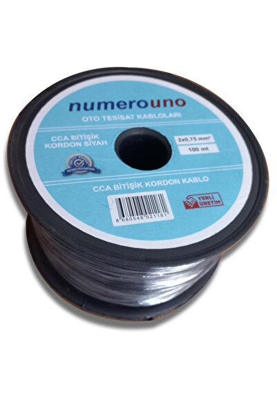 AUTO LUXURY Çiftli Kablo Oto kumanda  Tesisat Hoparlör Kablosu 2 X 0.75 Elekt...