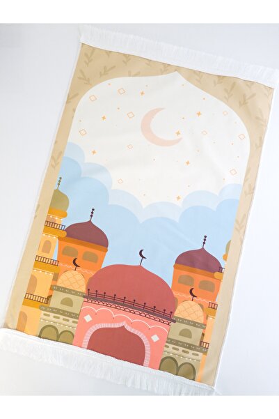 lamel shop Prayer Rug Colorful Mosque / 60x100 cm