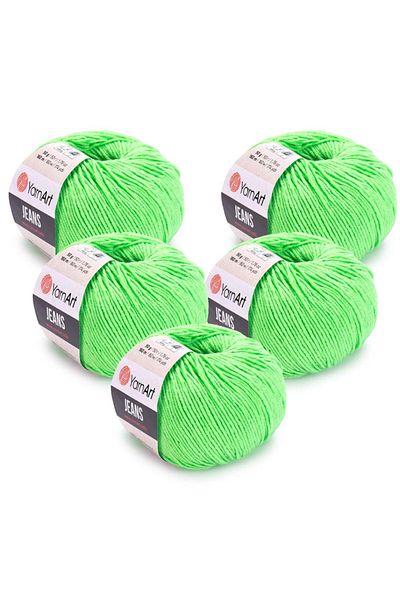Yarnart Τζιν 5 τεμαχίων Neon Green 60 Πλεκτό νήμα
