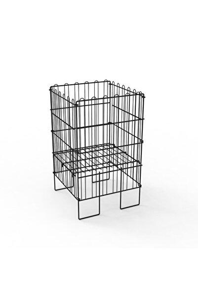 decorelax Ergonomski dizajn 40x40 sklopiva žičana korpa za bazen crna – Ideal...
