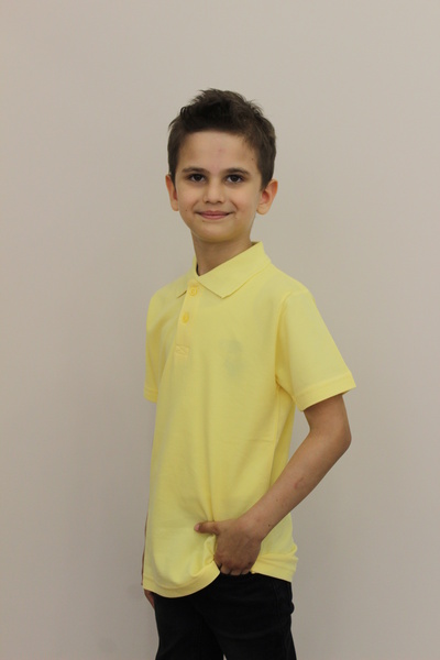 Unisex Polo Yaka Tshirt Kısakol Sarı