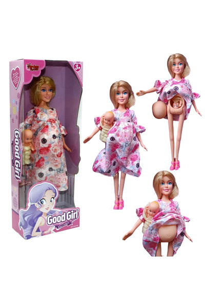 OYUNCAK STORE Oyuncak Karnı Açılan Hamile Bebek Kaliteli Model Bebek ve Bebeği