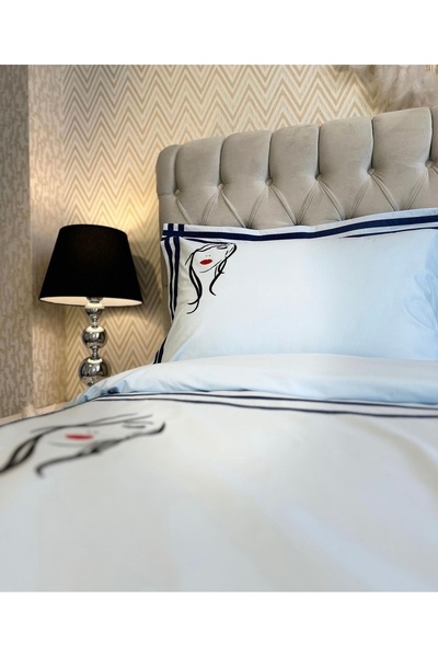 calinahome وسادة أطفال بنمط فتاة باللون الأزرق