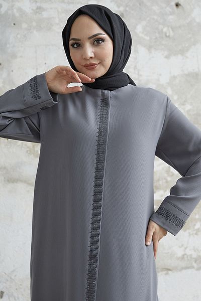 InStyle روب حجري مفصل - رمادي