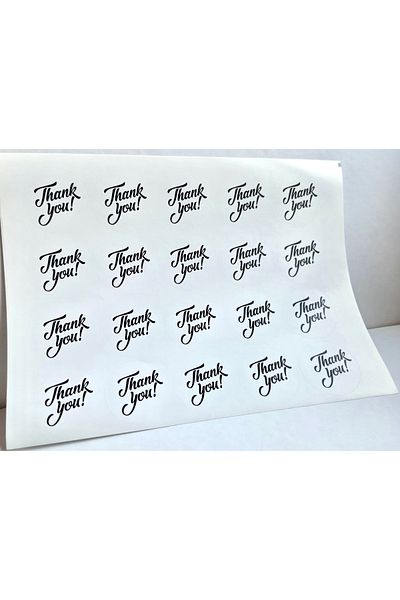 Protec Matbaa Thank You Label 100 Pieces