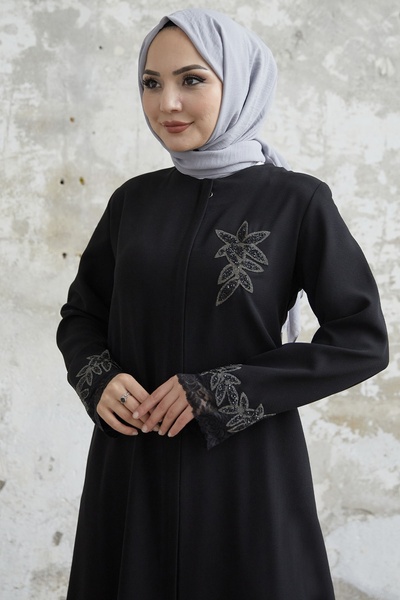 InStyle Ferace με Πέτρες λουλουδιών στη λαβή - Μαύρο