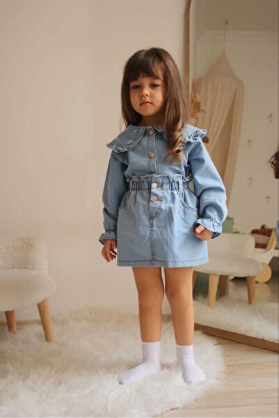 MİNAPARK SET DE FUSTE DENIM BRODAT DE FLORI FATA