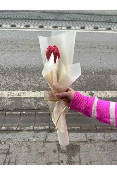 çınar kadın kooperatifi Örgü Lale Buketi,Lale Çiçeği,El Yapımı Örgü Çiçek Buketi,Anneye,Sevgiliye,Arkadaşa,Öğretmene Hediye