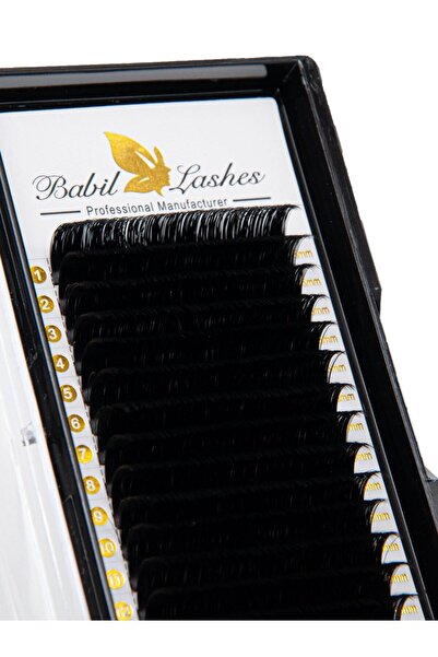 Babil İpek Kirpik , C Kıvrım , 0.07 Kalınlık , 14 mm , B.ABIL LASHES , 16 Sır...
