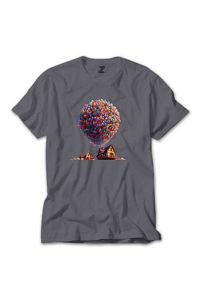 Z zepplin Μπλουζάκι Balloon House Grey