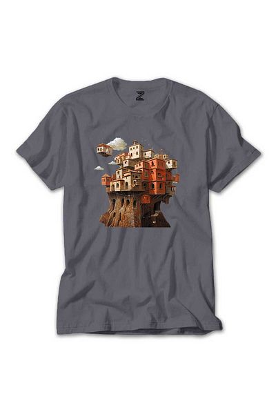 Z zepplin Red Brick House Grey T-shirt