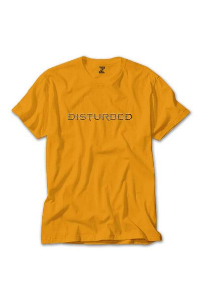 Z zepplin Κίτρινο T-shirt Disturbed Text