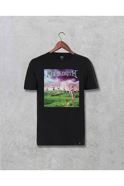 Pisa Art Унисекс тениска с принт на албум Megadeth Youthanasia