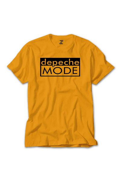 Z zepplin Κίτρινο T-shirt Depeche Mode Text