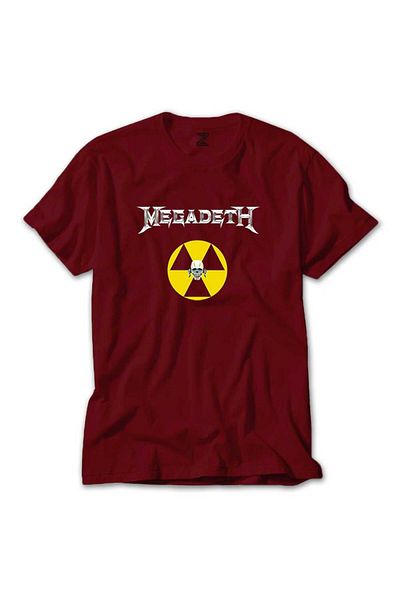 Z zepplin Κόκκινο T-shirt Megadeth Nuclear Radioactive