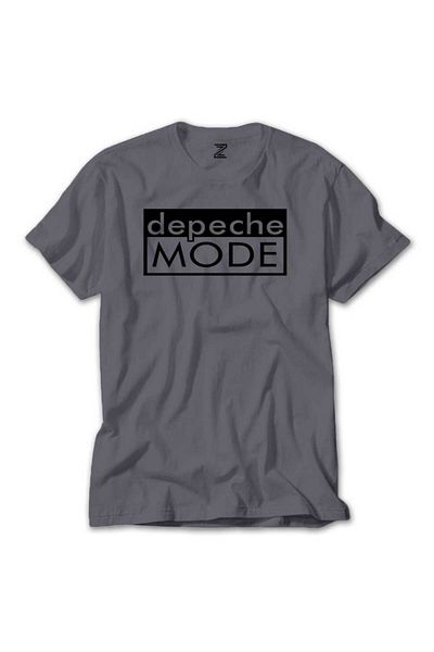 Z zepplin Γκρι μπλουζάκι Depeche Mode Text