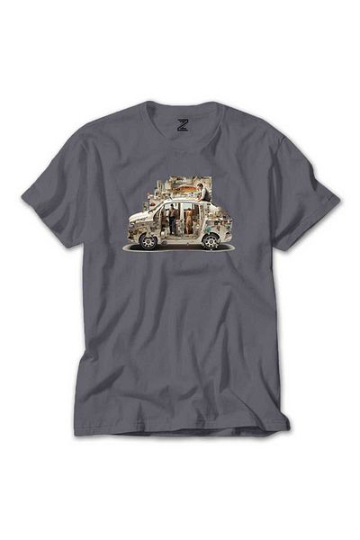 Z zepplin Self Driving Car Grey T-Shirt