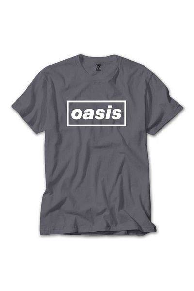 Z zepplin Γκρι μπλουζάκι Oasis Text