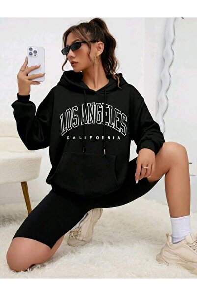 MAGORS ΓΥΝΑΙΚΕΙΟ ΦΟΥΤΕΡ STIL-X LOS ANGELES PRINTED, 100% ΒΑΜΒΑΚΙ, OVERSIZE, Μ...