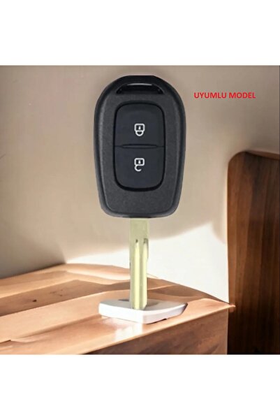 EBG İSTANBUL Husa pentru telecomandă NANO de înaltă calitate pentru Renault Dacia 2 butoane Culoare gri