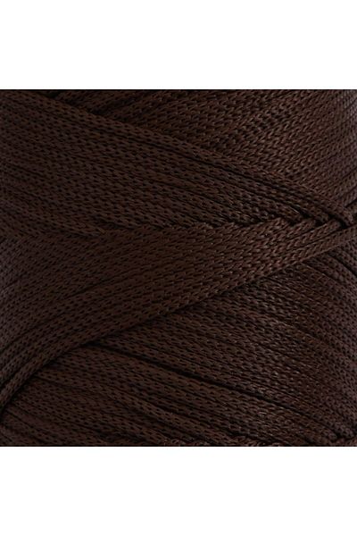 knitme Πολυεστέρας Μακραμέ 4 mm 200 Gr Πλεκτό Χέρι Σχοινί 2180 Καφέ