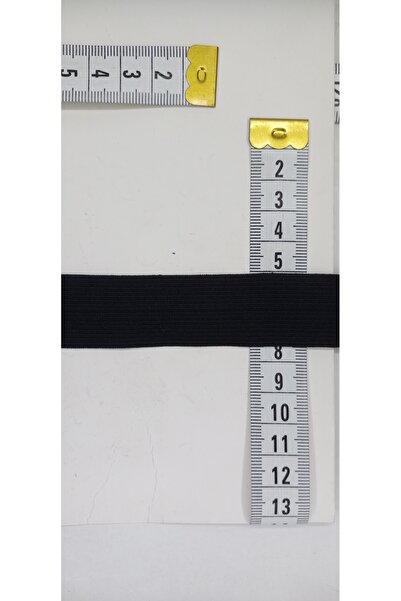 Tuhafiş 5 mt. Siyah lastik biye penye camaşır kıyafet dikiş için