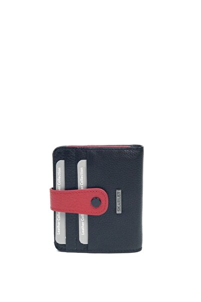 Skarlet محفظة حامل بطاقات للجنسين من الجلد الطبيعي