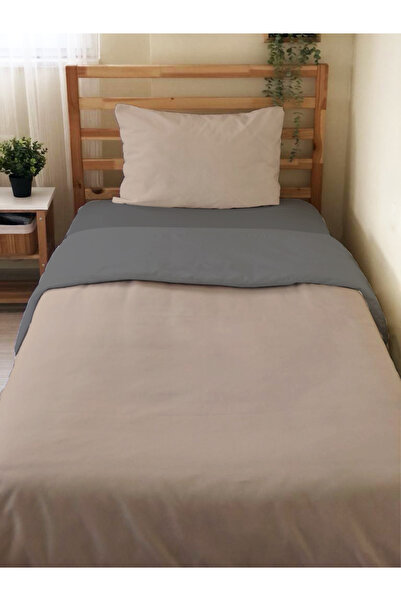 Evmila Set cuvertură de pilota cu două fețe, maro simplu, fără cearșaf 160x22...