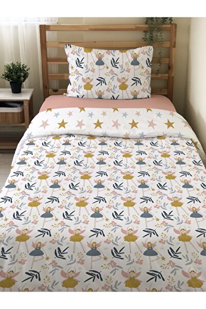 Evmila Set cuvertură de pilota unică cu model balerină pe două fețe, fără cea...