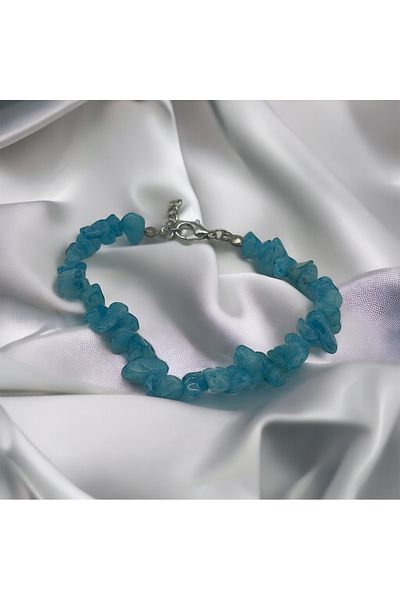 Hobimos Natural Stone Bracelet Aquamarine Stone