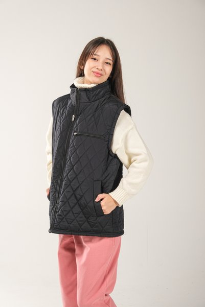 DERİNMAVİTASARIM 4-SEASON VEST WITH QUILTED FIBER INSIDE WITH POLAR INSIDE