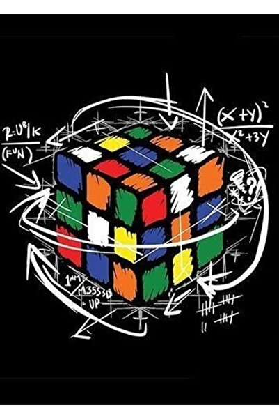 512 STORE Matematik Küp Duvar Tasarım Poster 30x42 Çerçevesiz