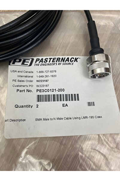 ARDSU Pasternack LMR400 Koaksiyel Kablo PE3C0121-200