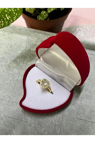 Sepetten Eve Adjustable Relationship Ring with Heart - Gift Ring, Gift for Lover