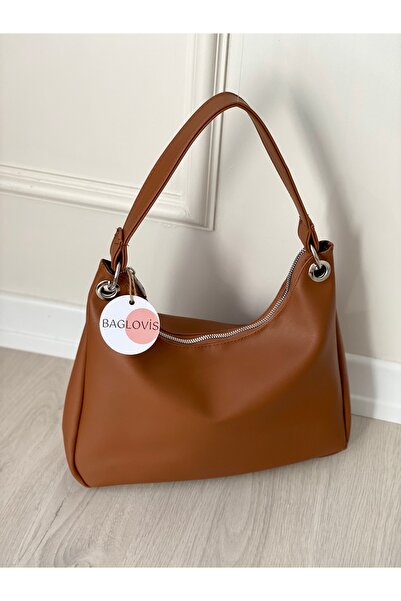 BAGLOVİS RING DETAIL LINED SHIRT SHOULDER BAG