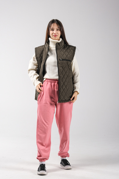 DERİNMAVİTASARIM 4-SEASON VEST WITH QUILTED FIBER INSIDE WITH POLAR INSIDE